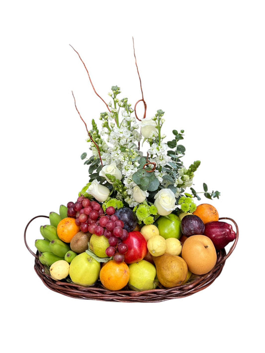 Arreglo de frutas para agradecimiento