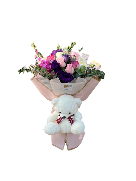 Bouquet con peluche