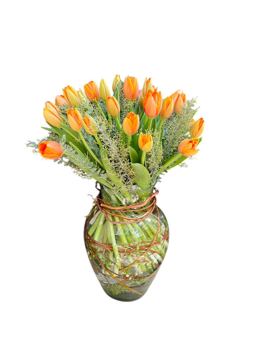 Florero de 20 tulipanes
