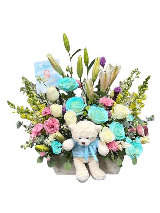 Flores para el nacimiento de un bebe