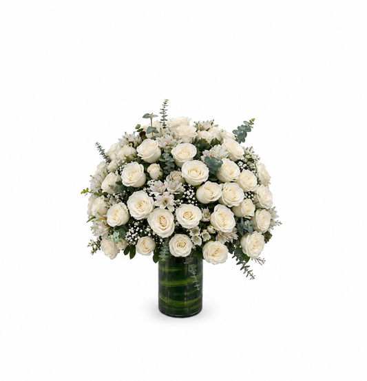 Florero de 100 rosas